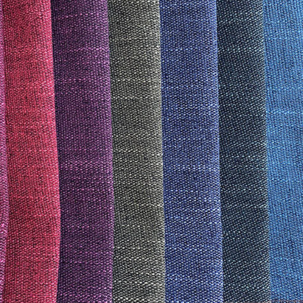 防水拉丝仿亚麻布批发 - 纹理清晰耐磨损，高档酒店窗帘与靠垫套定制人造亚麻