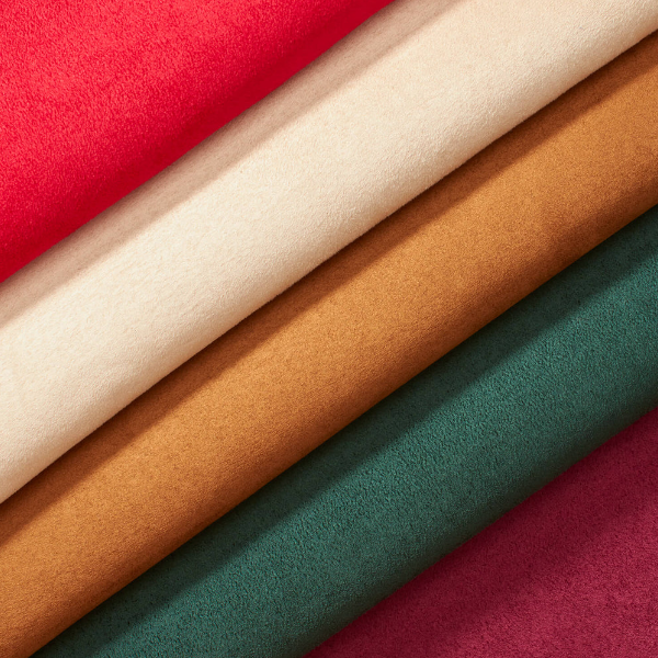印花压花超细纤维麂皮绒 - 手感柔软抗撕裂，箱包内衬及电子设备保护套定制用料