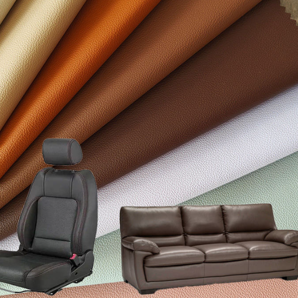 高档生态皮 零甲醛耐磨生态真皮感PU革 床头皮革装饰软包材料