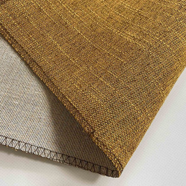 厂家供应拉丝人造亚麻 - 抗皱易打理环保拉丝人造亚麻，出口热销现代家居装饰用