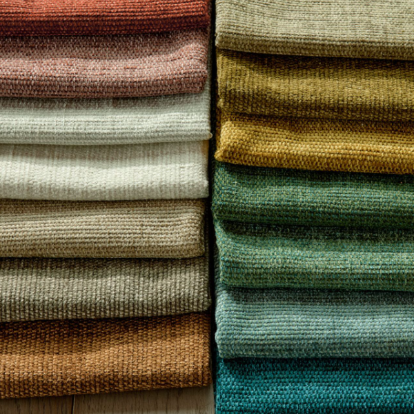 高档雪尼尔面料批发 - 厚实饱满绒感舒适，适用于现代意式沙发及重磅窗帘织物